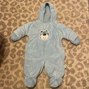 Bon Bebe Teddy Bear Blue Snow Suit